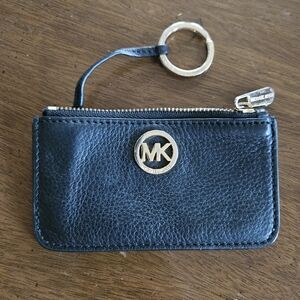Michael Kors Black Key Holder with Gold Accents